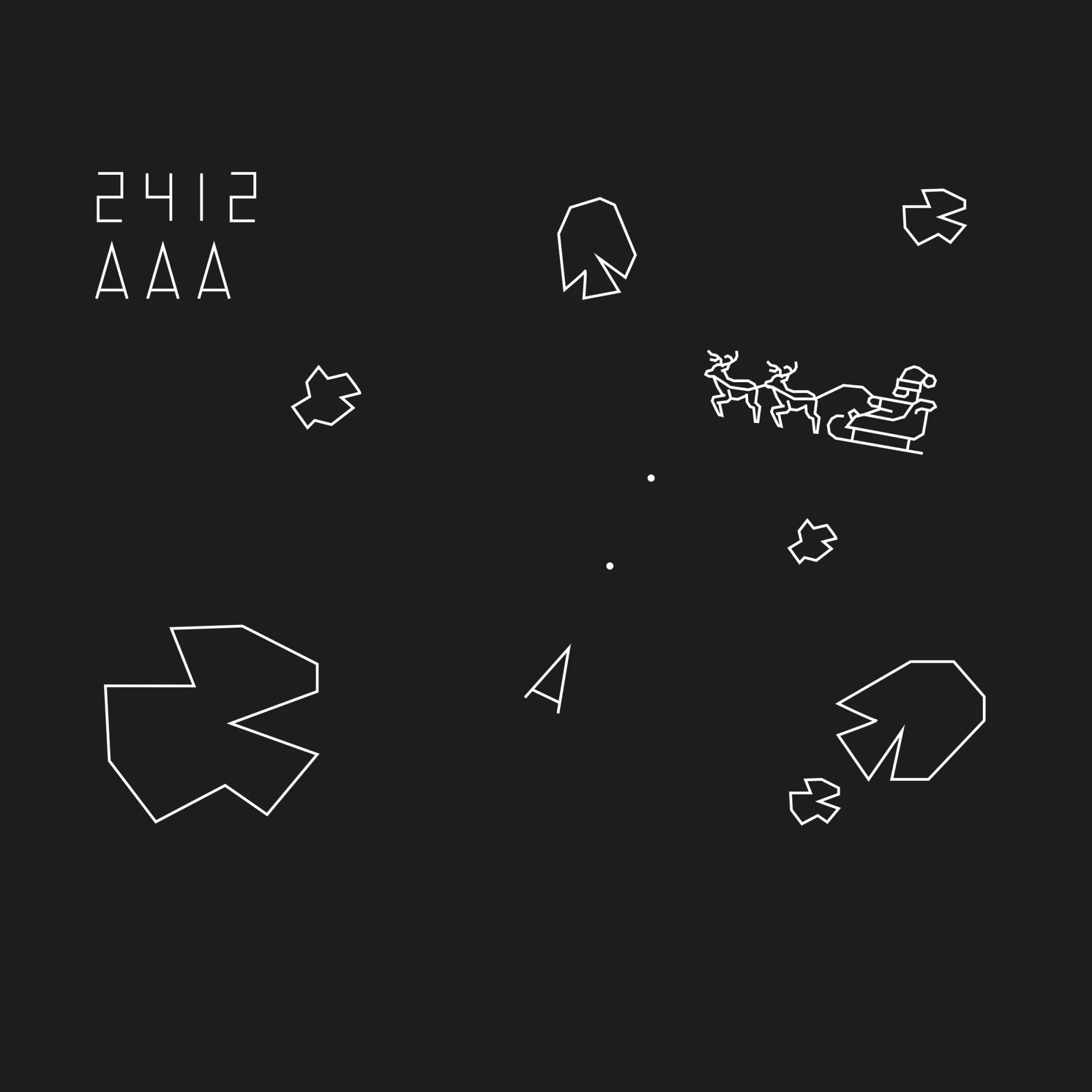 getDigital Aufkleber^Aufkleber Asteroids X-Mas