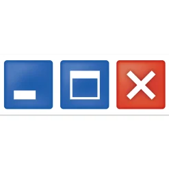 getDigital Aufkleber^Aufkleber Bildschirmfenster-Kontrollbuttons