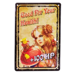 getDigital Blechschilder^Blechschild Good For Your Health