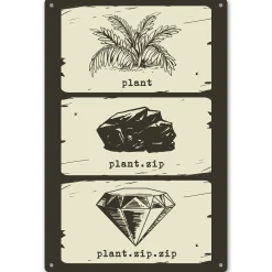 getDigital Blechschilder^Blechschild Plant.zip.zip