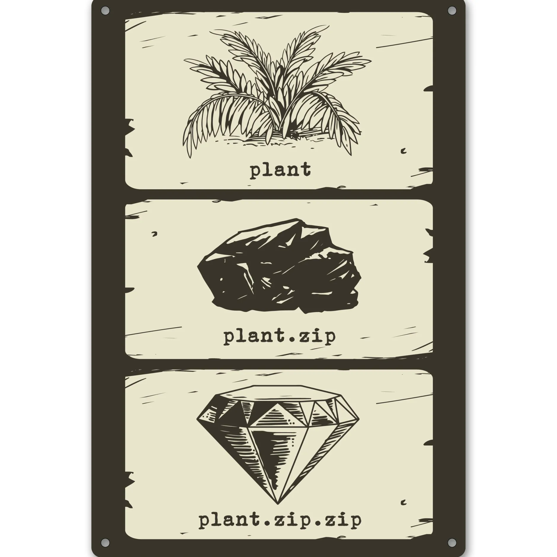 getDigital Blechschilder^Blechschild Plant.zip.zip