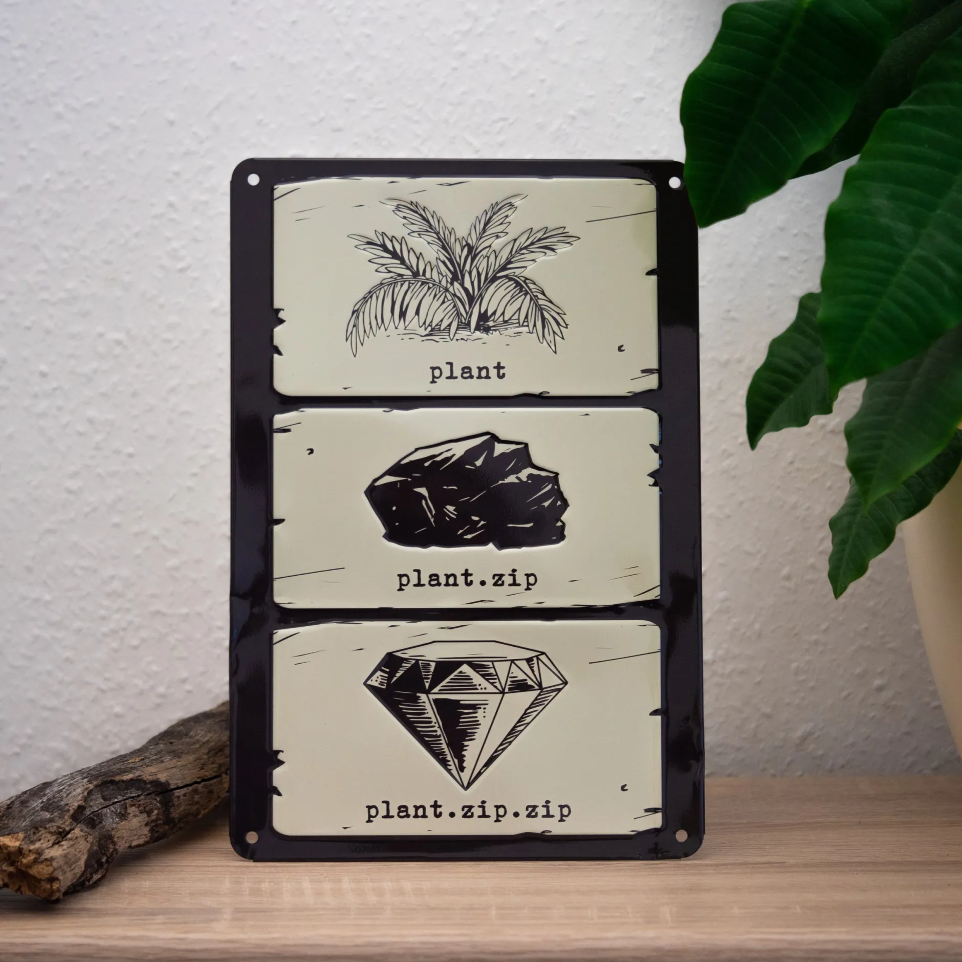 getDigital Blechschilder^Blechschild Plant.zip.zip