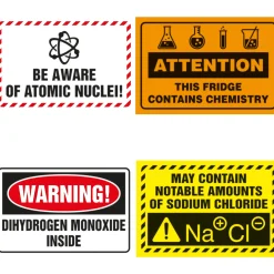 getDigital Küche^Chemiewarnungen Kühlschrankmagnete