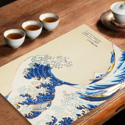 Distrineo Küche^Die Große Welle vor Kanagawa Satz von 4 Tischsets