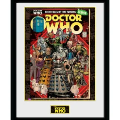 GBeye Poster^Doctor Who Gerahmtes Poster "Villains Comics"