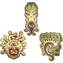 Fanattik Rollenspiel^Dungeons & Dragons 50th Anniversary Pins 3er Set