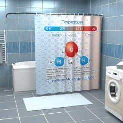 getDigital Badezimmer^Duschvorhang Dihydrogenmonoxid