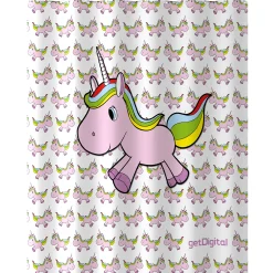 getDigital Badezimmer^Einhorn Duschvorhang