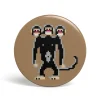 getDigital Accessoires^Geek Button Dreiköpfiger Affe