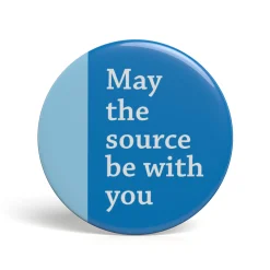 getDigital Accessoires^Geek Button May The Source Be With You