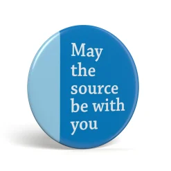 getDigital Accessoires^Geek Button May The Source Be With You