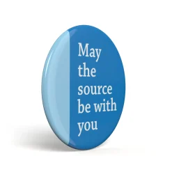getDigital Accessoires^Geek Button May The Source Be With You