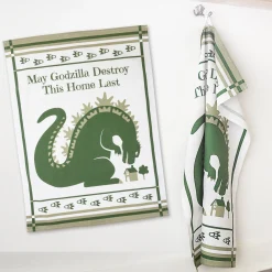 getDigital Küche^Geschirrhandtuch "May Godzilla destroy this home last"