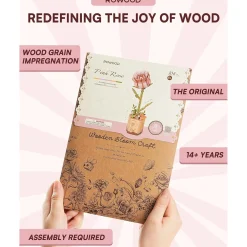 Robo Time Holzbausätze|Denkspiele^Holzbausatz Pinke Rose