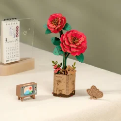 Robo TIme Holzbausätze^Holzbausatz Rote Kamelie