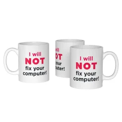 getDigital Küche^I Will Not Fix Your Computer Becher