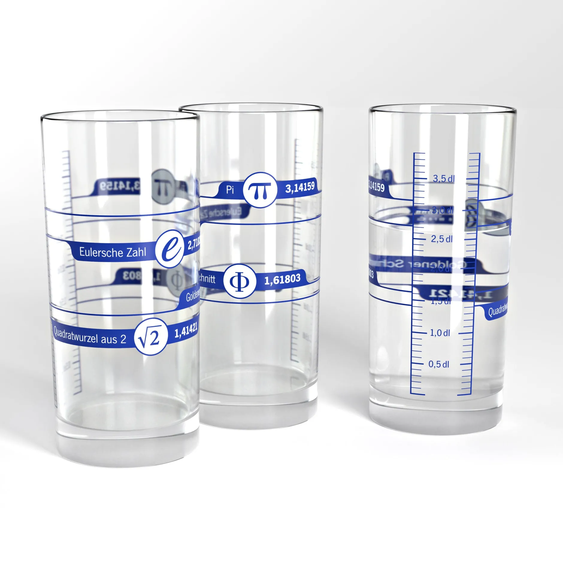 getDigital Küche^Irrationale Zahlen Trinkglas