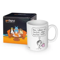 getDigital Küche^islieb - Kaffee hilft Becher