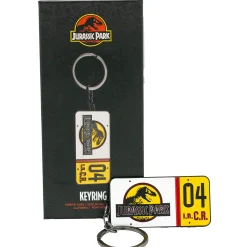 HMB Accessoires^Jurassic Park Nummernschild Schlüsselanhänger