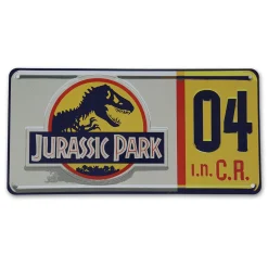Fanattik Blechschilder^Jurassic Park Nummernschild-Replik