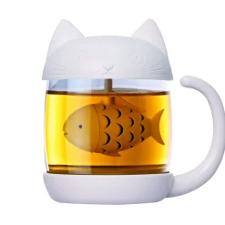 Winkee Küche^Katzen-Teetasse mit Teesieb
