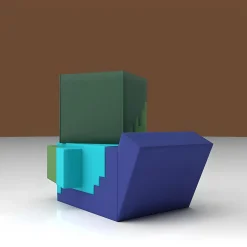 Numskull Spielzeug|Badezimmer^Minecraft TUBBZ First Edition – Zombie Badeente