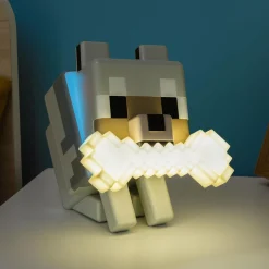 Paladon Licht^Minecraft Wolf 3D Farbwechsel Lampe