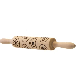 getDigital Küche^Motiv-Teigrolle mit chemischen Warnsymbolen