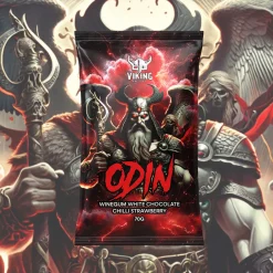 Viking Lebensmittel^Odin - Erdbeer Weingummi mit Weißer Schokolade und Chili