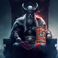 Viking Lebensmittel^Odin - Erdbeer Weingummi mit Weißer Schokolade und Chili