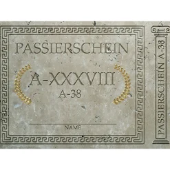 getDigital Schreibwaren|Scherzartikel^Passierschein A38 10er-Pack