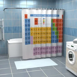 getDigital Badezimmer^Periodensystem Duschvorhang