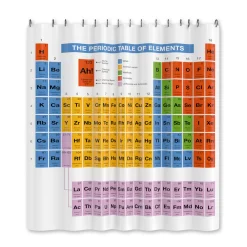 getDigital Badezimmer^Periodensystem Duschvorhang