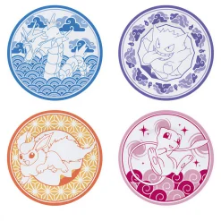 Pokemon Küche^Pokémon Teller-Set – 4 Kanto Ikonen im Japanischen Stil