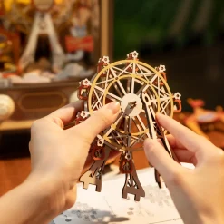 Robotime Licht|Holzbausätze^Retro-Fernseher Spieluhr Holzbausatz