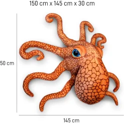 Mikamax Scherzartikel^Riesen Octopus Plüsch