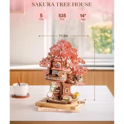 Robotime Holzbausätze^Sakura Baumhaus Holzbausatz