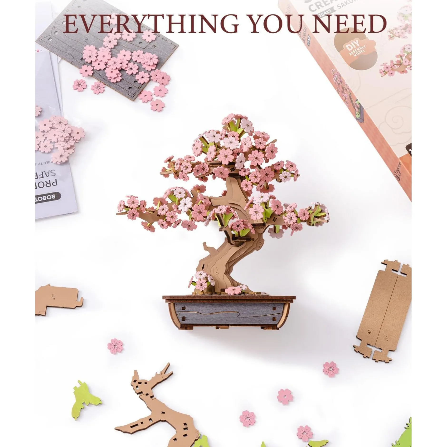 RobotIme Holzbausätze^Sakura Bonsai Holzbausatz