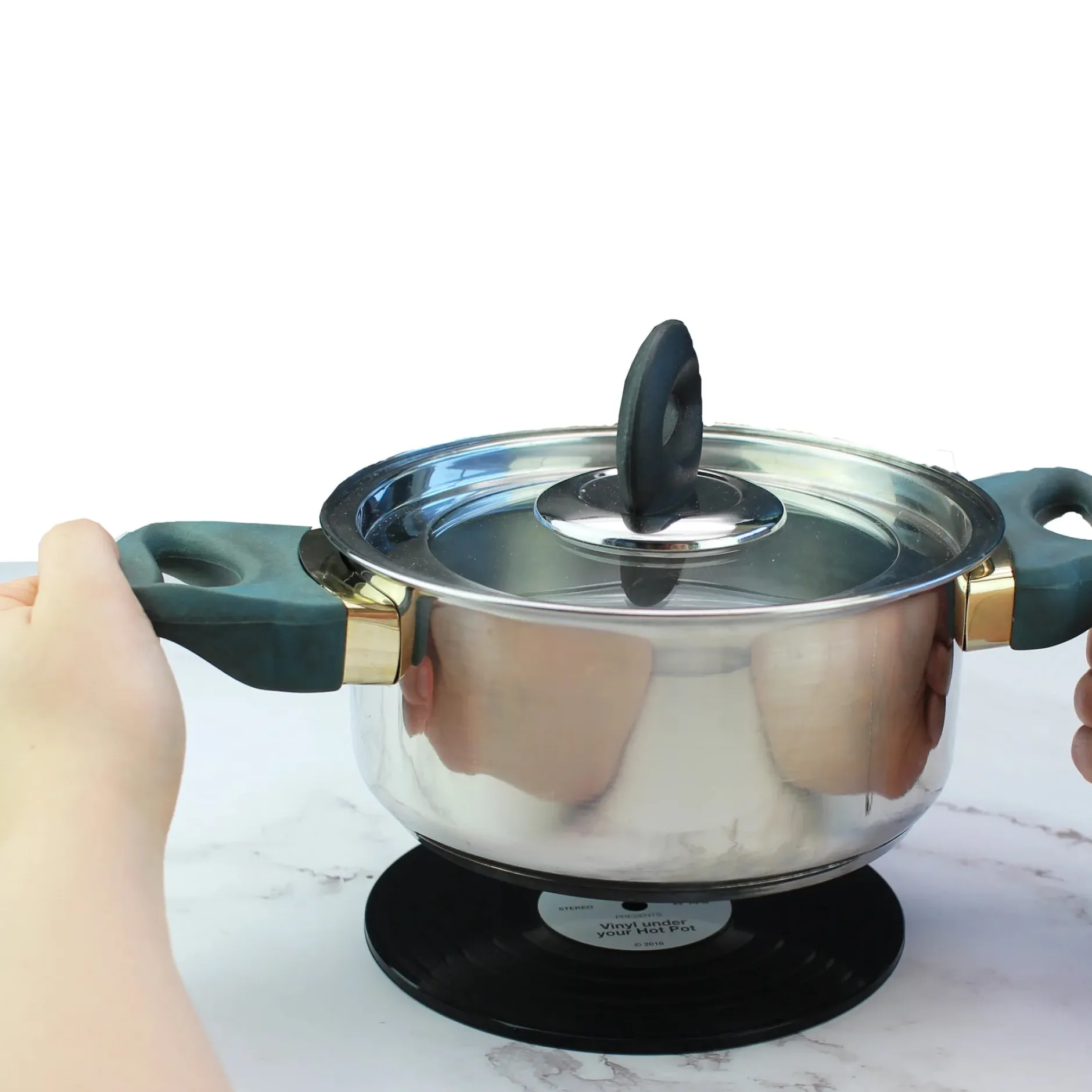 Winkee Küche^Schallplatten Topfuntersetzer