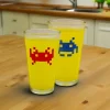 Mad Monkey Küche^Space Invaders Farbwechsel-Gläser 2er Set