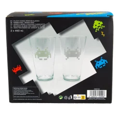 Mad Monkey Küche^Space Invaders Farbwechsel-Gläser 2er Set