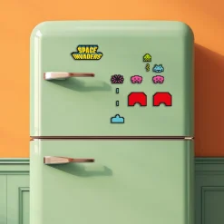 Mad Monkey Küche^Space Invaders Kühlschrankmagnete