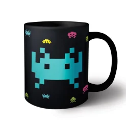 Mad Monkey Küche^Space Invaders Logo Tasse mit Metallic Finish