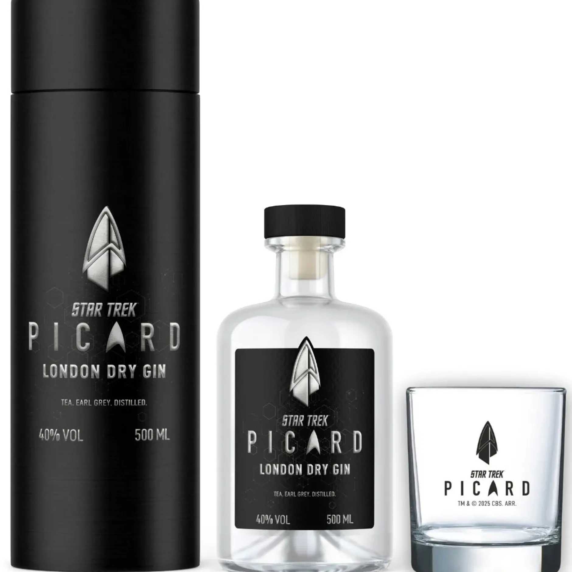 Star Trek Küche|Lebensmittel^Picard Earl Grey Gin mit Sammlerbox und Glas