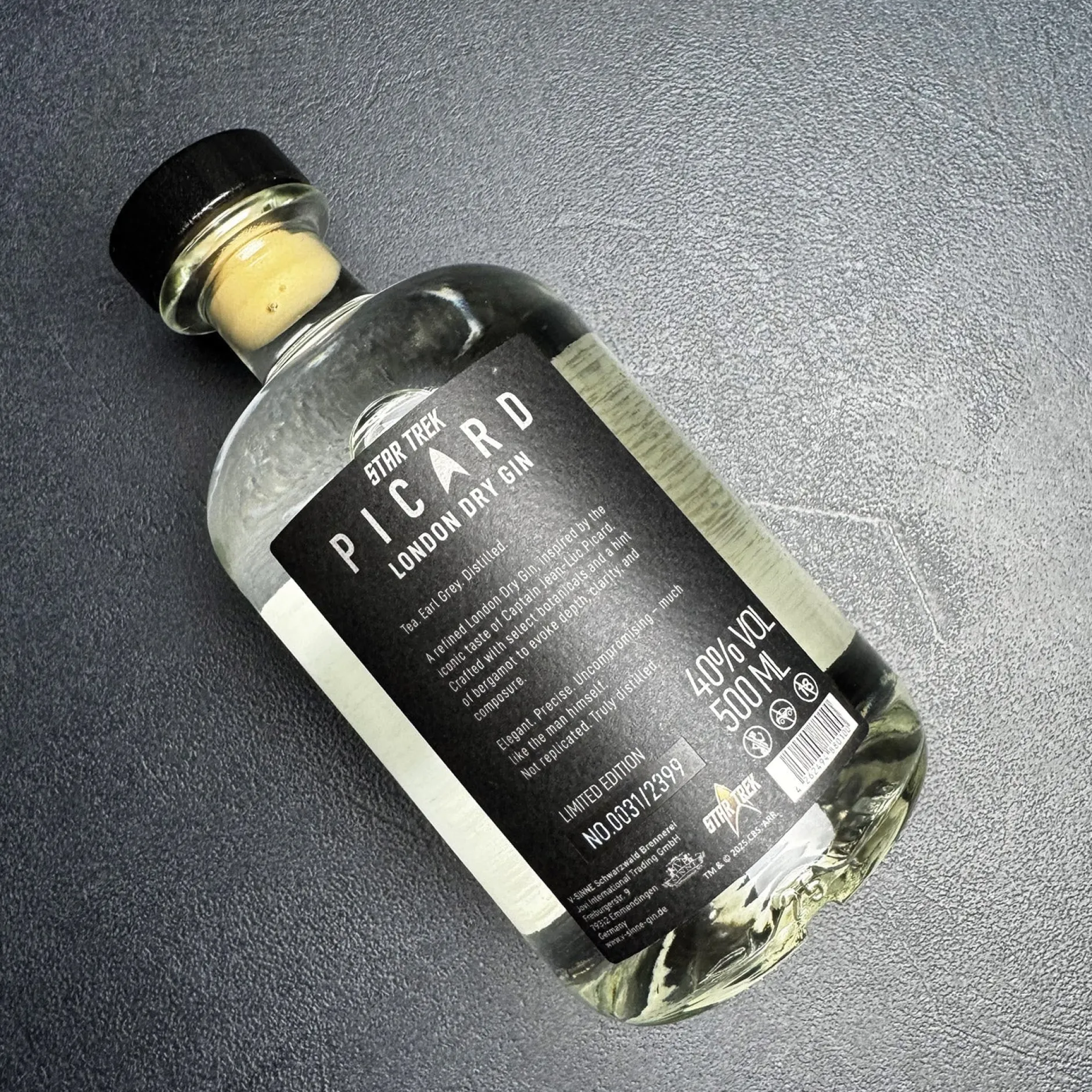 Star Trek Küche|Lebensmittel^Picard Earl Grey Gin mit Sammlerbox und Glas