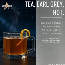 Star Trek Küche|Lebensmittel^Picard Earl Grey Gin mit Sammlerbox und Glas
