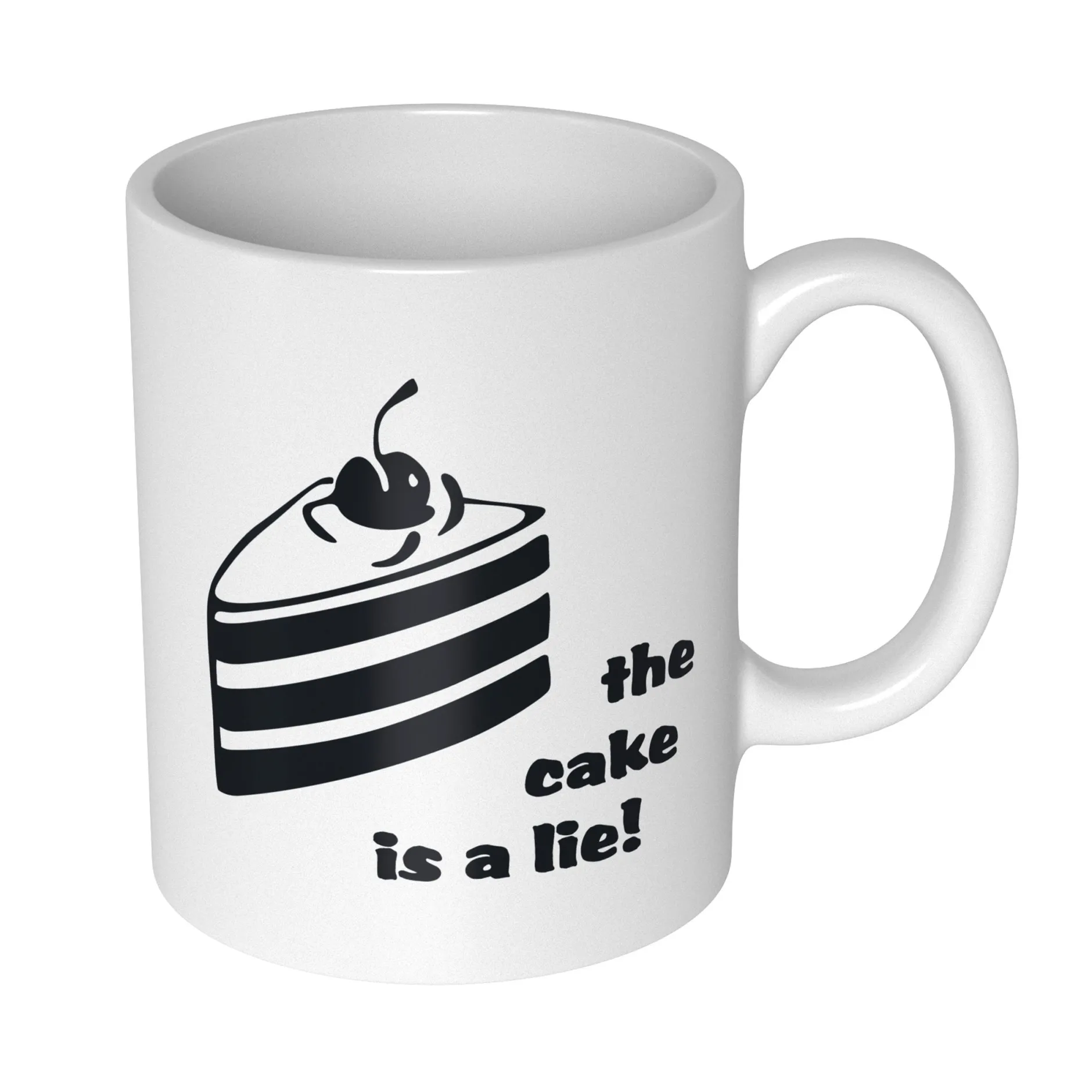 getDigital Küche^The Cake Is A Lie Becher