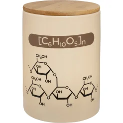 getDigital Küche|Aufbewahrung^Vorratsbehälter für Mehl mit chemischen Formeln