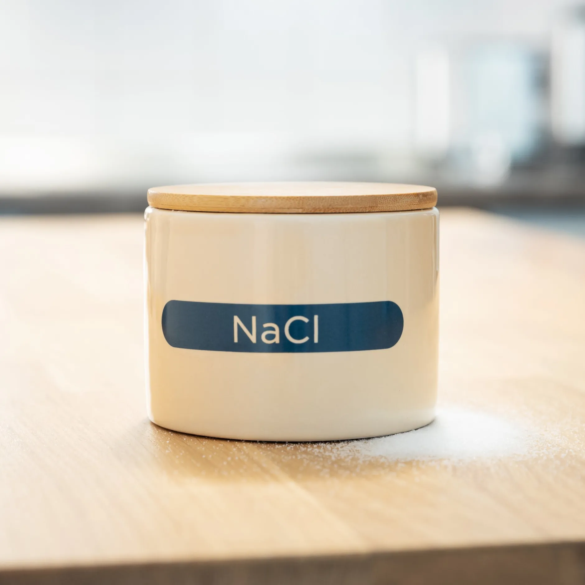 getDigital Küche|Aufbewahrung^Vorratsbehälter Salz mit chemischer Formel